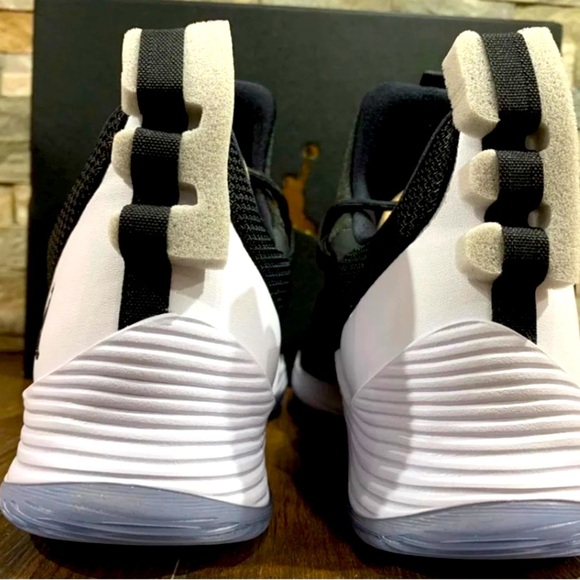 Jordan Black Leather High-Top Sneakers Shoes with Cushioned Midsole NWT … - Picture 4 of 6